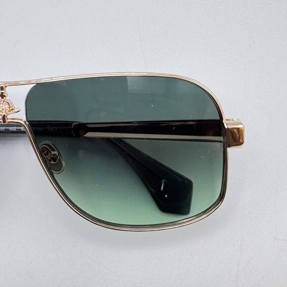 Vivienne Westwood Sunglasses Keith VW5101 400 Gold Aviator Green Gradient Lens main image 4